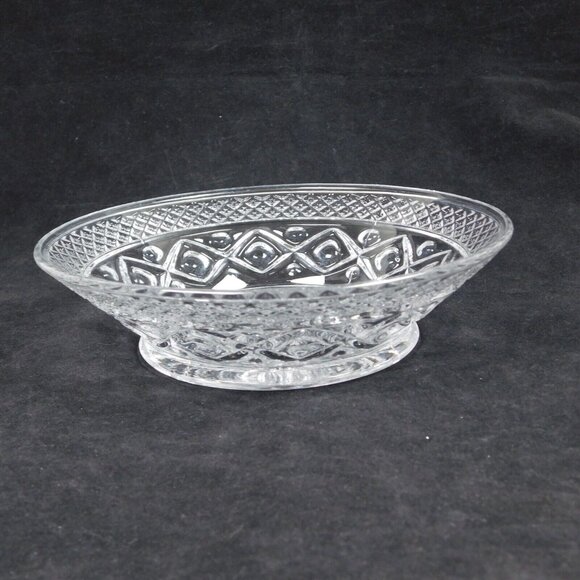 2 Imperial Glass Cape Cod Clear Flared Bowl 6.75" Pressed Cereal Soup Serving - Picture 2 of 12